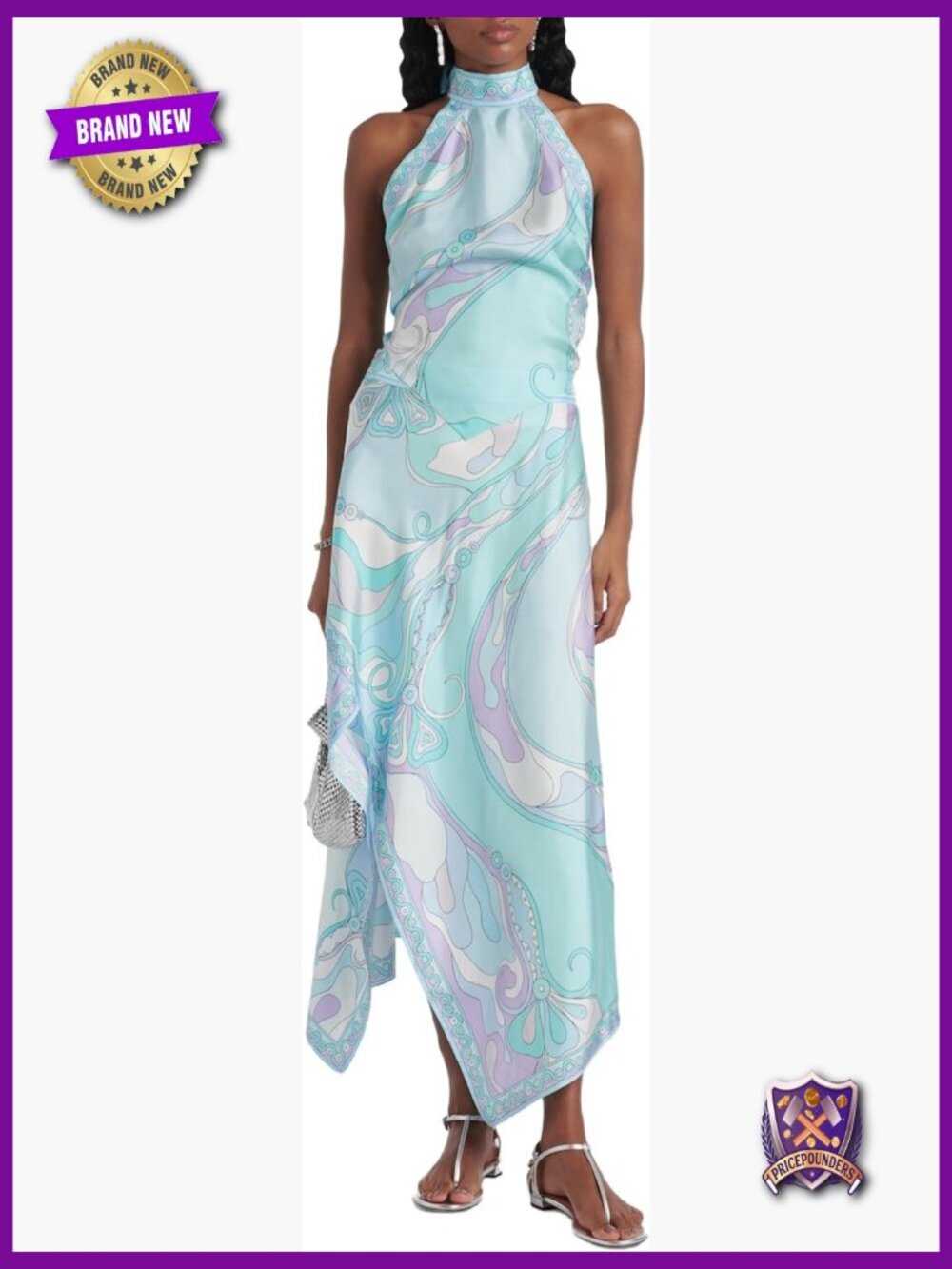 Sexy Two Piece Skirt Set Halter Top Maxi Skirt Vacation Outfit